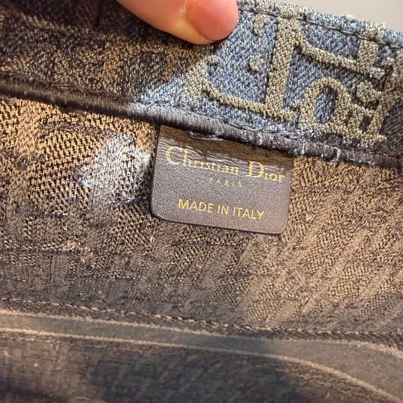 Christian Dior Large Denim Book Tote - Picture 14 of 15